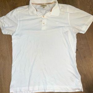 White Large Burberry Polo NWOT
